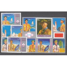 Arabia Sud Este (Sharjah) - Correo Yvert 251+Hoja sin catalogar ** Mnh Boy Scouts