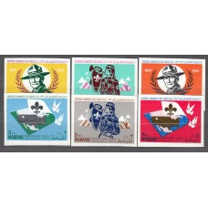 Manama Correo Yvert 3+Aereo 3 sin dentar ** Mnh Boy Scouts