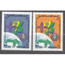 Jordania Correo 1988 Yvert 1248/49 ** Mnh Boy Scouts