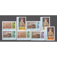 Haiti - Correo 1980 Yvert 797/800+A.616/19 ** Mnh Boy Scouts