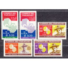 Paraguay - Correo 1965 Yvert 785/89 ** Mnh Boy Scouts