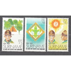 Surinam - Correo 1974 Yvert 602/4 ** Mnh Boy Scouts