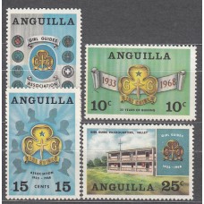 Anguilla Correo Yvert 24/27 ** Mnh Scultismo