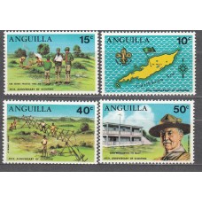 Anguilla Correo Yvert 64/67 ** Mnh Boy Scouts