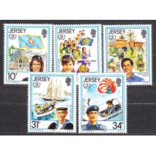 Jersey - Correo 1985 Yvert 344/48 ** Mnh Boy Scouts