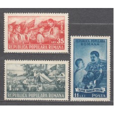 Rumania - Correo 1951 Yvert 1146/48 ** Mnh Boy Scouts