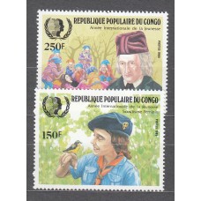 Congo Frances - Correo 1985 Yvert 756/57 ** Mnh Boy Scouts