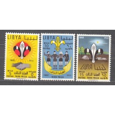 Libia - Correo 1962 Yvert 211/3 ** Mnh Boy Scouts