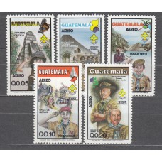 Guatemala - Aereo Yvert 793/97 ** Mnh Boy Scouts