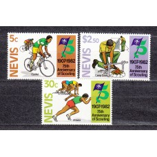 Nevis - Correo Yvert 97/99 ** Mnh Boy Scouts