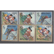 Bhutan - Correo Yvert 123/8 ** Mnh Scotismo