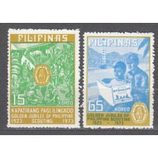 Filipinas Correo 1973 Yvert 945/46 ** Mnh Boy Scouts