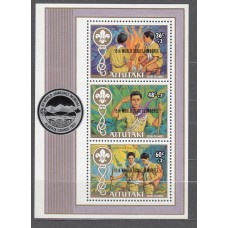 Aitutaki Hojas Yvert 42 ** Mnh Boy Scouts