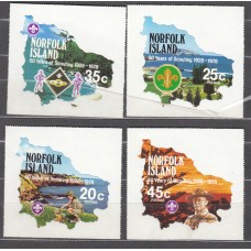 Norfolk - Correo Yvert 210/13 ** Mnh Boy Scouts