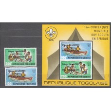 Togo - Aereo Yvert 270/71+Hoja 91 ** Mnh Boy Scouts