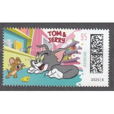 Alemania Federal Correo 2025 ** Mnh Dibujos Animados Tom y Jerry