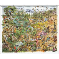 Mexico - Correo 1996 Yvert 1671/94 ** Mnh Fauna -Aves - Mariposas -