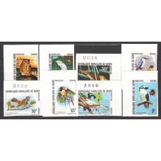 Benin - Correo Yvert 545/52 sin dentar ** Mnh Aves- Fauna