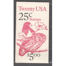 Estados Unidos - Correo 1988 Yvert 1813 Carnet ** Mnh Fauna - Aves