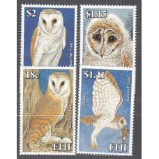 Fidji - Correo Yvert 1091/94 ** Mnh Aves Rapaces - Buhos