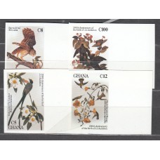 Ghana - Correo 1985 Yvert 886/89 sin dentar ** Mnh Fauna - Aves