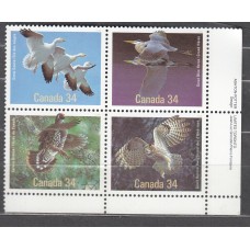 Canada - Correo 1986 Yvert 955/58 ** Mnh Fauna - Aves