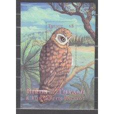 Tuvalu - Hojas Yvert 75 ** Mnh Fauna - Aves Rapaces - Buho