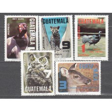 Guatemala - Aereo Yvert 674/78 ** Mnh Fauna - Aves