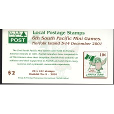 Norfolk - Correo Yvert 724 Carnet ** Mnh Fauna - Aves rapaces - Buho