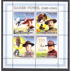 Santo Tomas y Principe - Correo Yvert 2584/87 ** Mnh Boy Scouts - Fauna