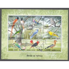 Sierra Leona - Correo Yvert 2805/13 ** Mnh Fauna - Aves