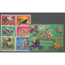 Guinea Bissau - Correo Yvert 71/74+Av,37/38+Hoja 14 ** Mnh Fauna Africana