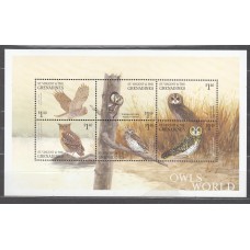 San Vicente - Correo Yvert 4227/32 ** Mnh Fauna - Aves Rapaces - Buhos