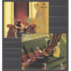 San Vicente - Hojas Yvert 150/51 ** Mnh Walt Disney