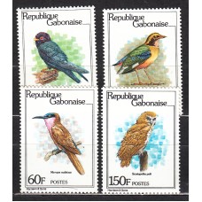 Gabon - Correo Yvert 442/45 ** Mnh Fauna - Aves
