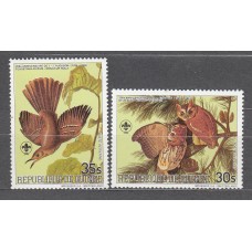 Guinea Republique - Aereo Yvert 178/79 ** Mnh Fauna - Aves - Boy Scouts
