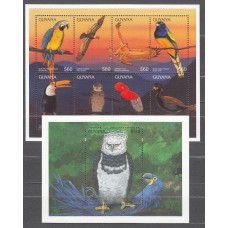 Guayana Britanica - Correo Yvert 4060/67+Hoja 242 ** Mnh Fauna - Aves