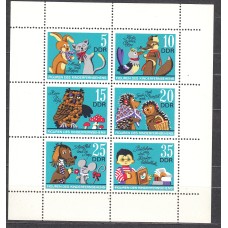 Alemania Oriental Correo 1972 Yvert 1487/92 ** Mnh Fauna
