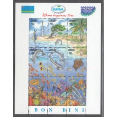 Aruba - Correo Yvert 196/204 ** Mnh Fauna Marina