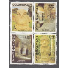 Colombia - Aereo 1981 Yvert 663/66 ** Mnh Monumentos