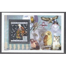 Republica Democratica del Congo Hoja Yvert 70F ** Mnh Fauna - Aves Rapaces