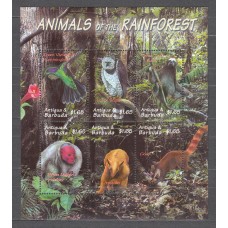 Antigua Correo Yvert 2907/12 ** Mnh Fauna