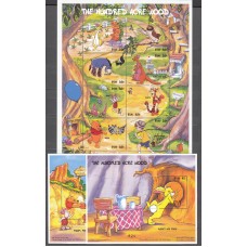 Micronesia - Correo 1998 Yvert 501/8+Hojas 37/38 ** Mnh Walt Disney