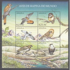 Angola Correo Yvert 1403/8 ** Mnh Fauna - Aves Rapaces - Buhos