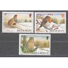 Man - Correo 1988 Yvert 385/87 ** Mnh Fauna - Aves