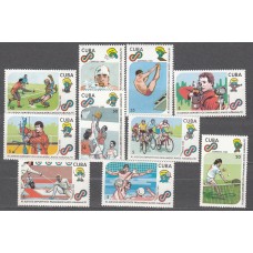 Cuba - Correo 1991 Yvert 3116/25 ** Mnh Deportes