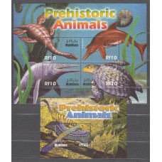 Maldives - Correo Yvert 3674/77+Hoja 561 ** Mnh Fauna Marina