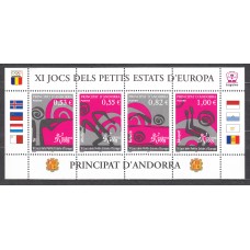 Andorra Francesa Correo 2005 Yvert 609/12 ** Mnh Deportes