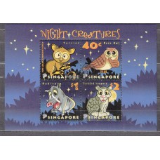 Singapur - Hojas Yvert 92 usado  Fauna