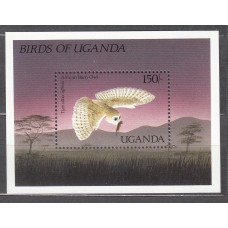 Uganda - Hojas Yvert 72 ** Mnh Fauna - Aves Rapaces - Buho
